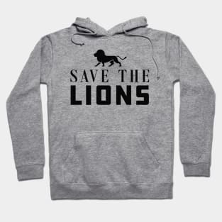 Lion - Save the lions Hoodie